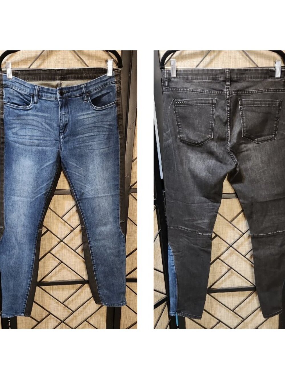 Rare Boutique Two Toned Blue Black Blank NYC Jeans